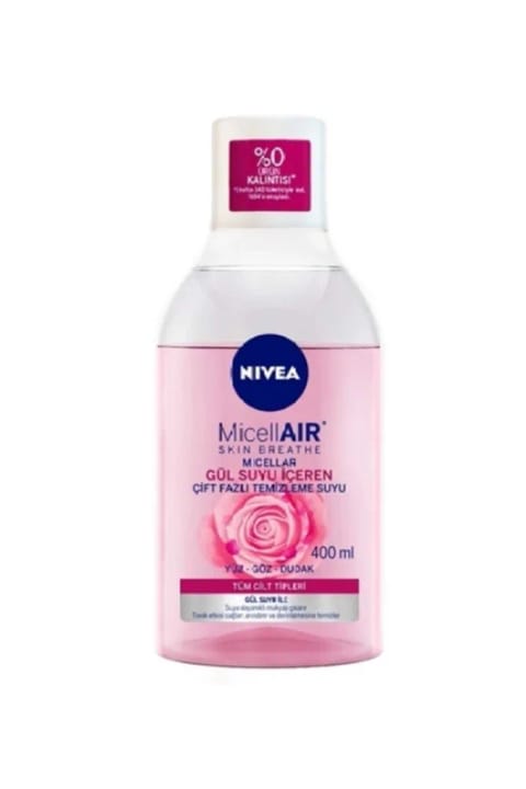 NIVEA میکلار آب میسلار دو فاز پاککننده آرایش با عصاره گل رز 400 میلیلیتر - Mice...