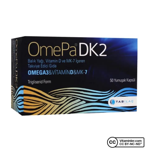 OmePa DK2 Omega 3 Vitamin D MK-7 50 کپسول