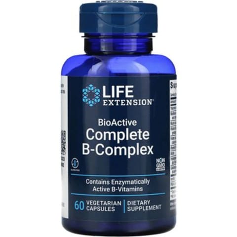 مکمل ویتامین B کمپلکس کامل BioActive Life Extension، ۶۰ کپسول گیاهی