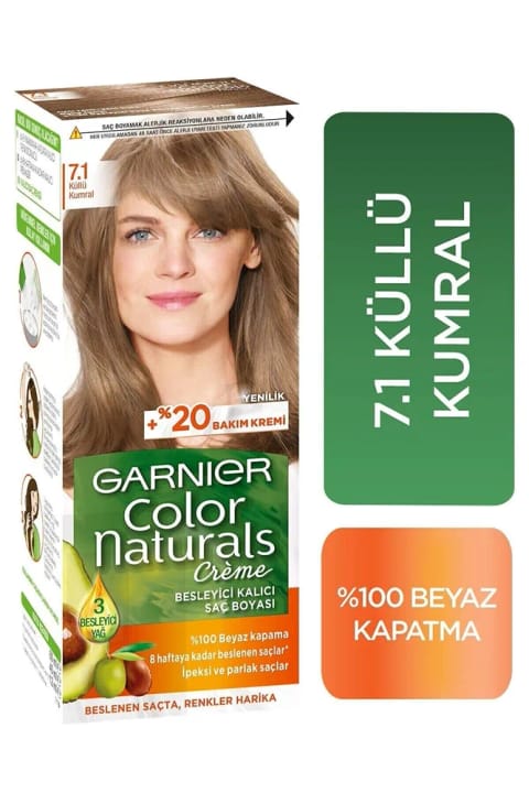رنگ موی گارنیه Color Naturals 7.1 بلوند خاکستری