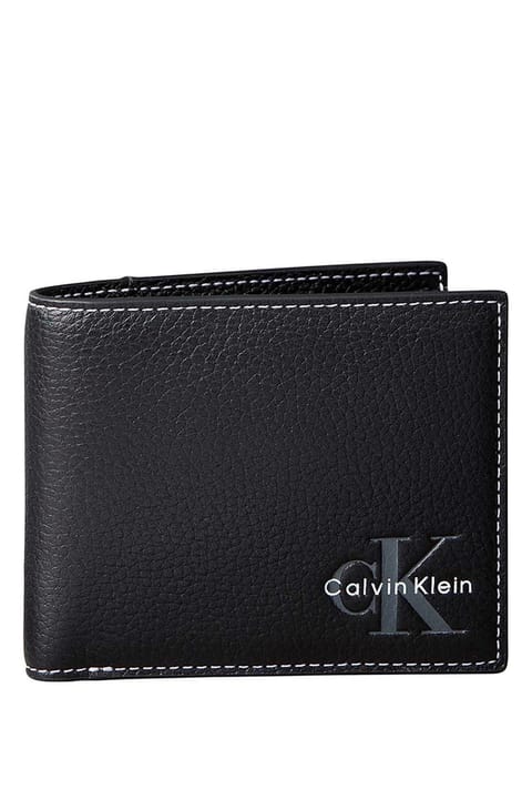 کیف پول مردانه Calvin Klein مشکی BOLD PEBBLE BILLFOLD W/ COIN