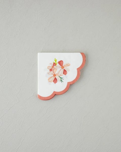 دستمال کاغذی Retro Bouquet ۲۰ عددی ۳۲×۳۲ سانتی‌متر سفید