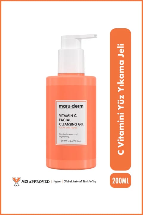 شوینده صورت Maru.Derm با Vitamin C 200 میلیلیتر - مناسب برای همه انواع پوست