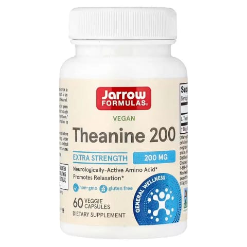 Jarrow Formulas Theanine 200 mg 60 Veggie Caps