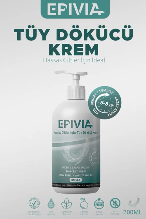 Epivia کرم موبر 200 میلیلیتر - مناسب پوست حساس و همه انواع پوست