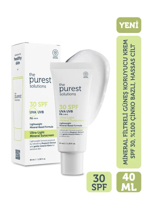کرم ضدآفتاب معدنی The Purest Solutions SPF 30 با ۱۰۰٪ زینک