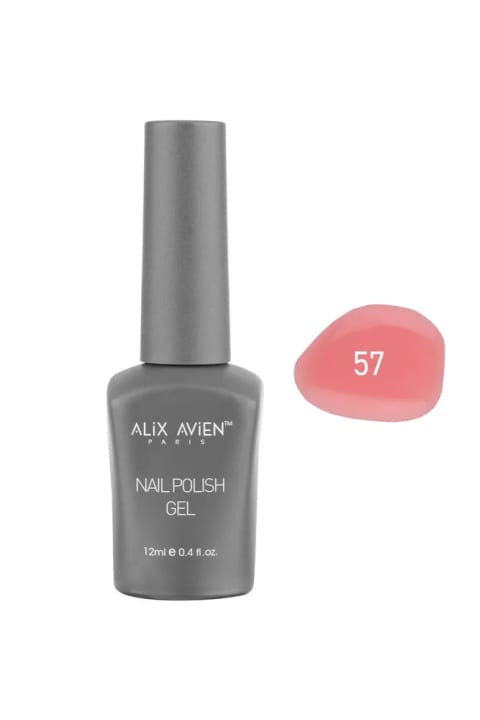 لاک ژل دائمی Alix Avien رنگ Yavruağzı 57 - 12 میلیلیتر