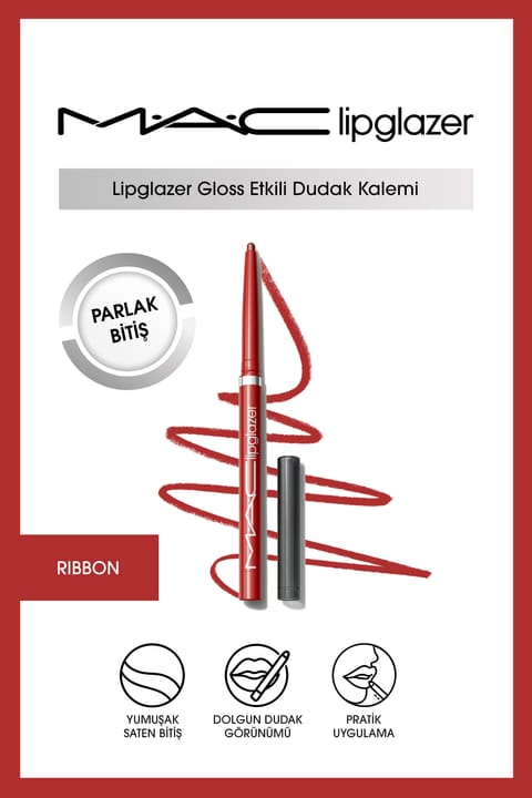 مداد لب M.A.C Lipglazer Gloss Etkili - Ribbon