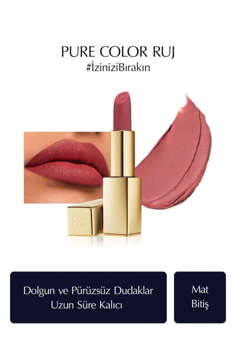 رژ لب مات Estee Lauder مدل Pure Color Matte Lipstick حجم 3.5 گرم رنگ 420