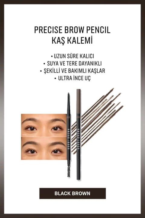 BOBBI BROWN Precise Brow Pencil مداد ابرو - مشکی قهوهای