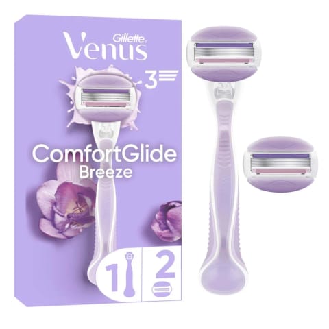 Gillette Venus ComfortGlide Breeze ماشین اصلاح زنانه + ۱ تیغ یدک