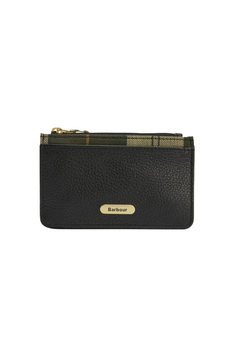 کیف کارت چرم Barbour Alder BK11 Black/Ancient