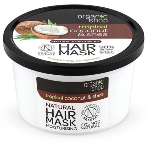 Organic Shop ماسک مو نارگیل و شی باتر ۲۵۰ میلیلیتر