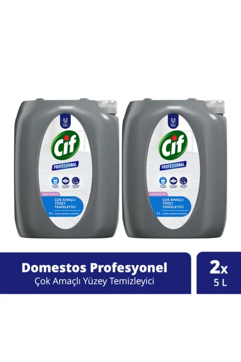 Cif پاککنندهٔ چندمنظورهٔ سطوح Professional رایحهٔ باغ گل ۲×۵ لیتر