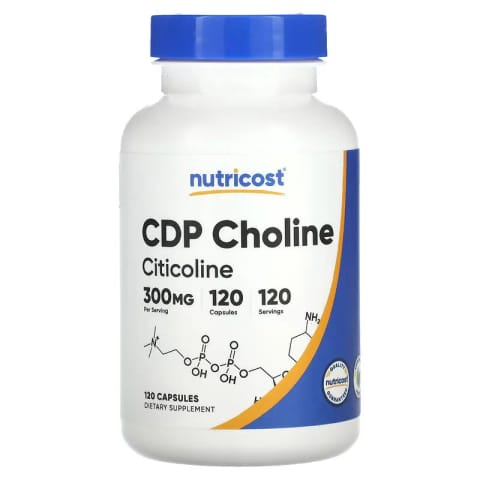 Nutricost CDP Choline Citicoline 300 mg 120 کپسول