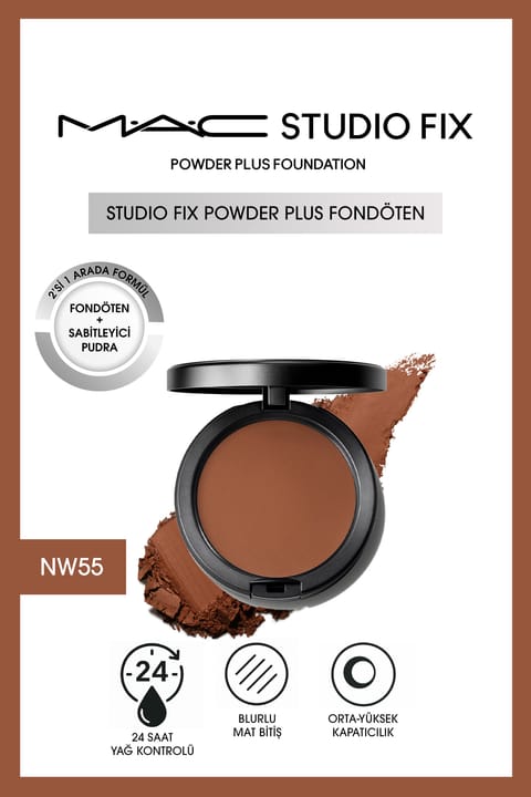 فونداسیون پودری M.A.C Studio Fix Powder Plus - NW55