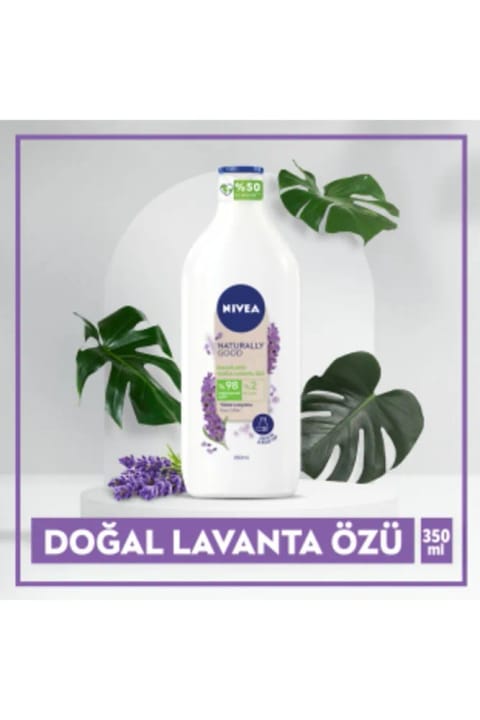 NIVEA Naturally Good لوسیون بدن اسطوخودوس 350 میلیلیتر