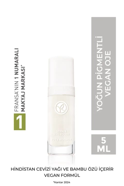 Yves Rocher Go Green Oje-5 ml-01 Beyaz Orkide