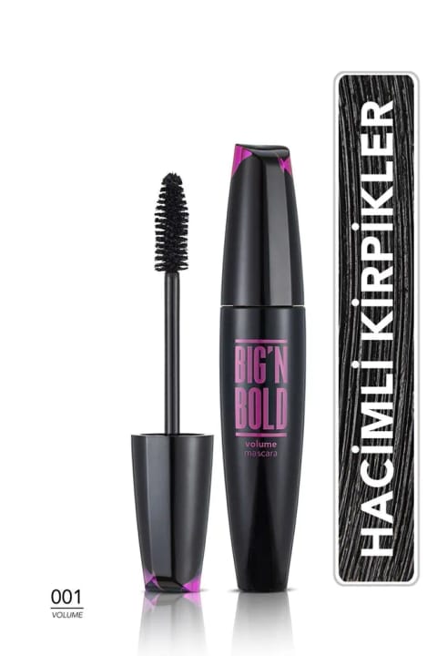 Flormar Big N Bold ماسکارا حجم دهنده (مشکی)