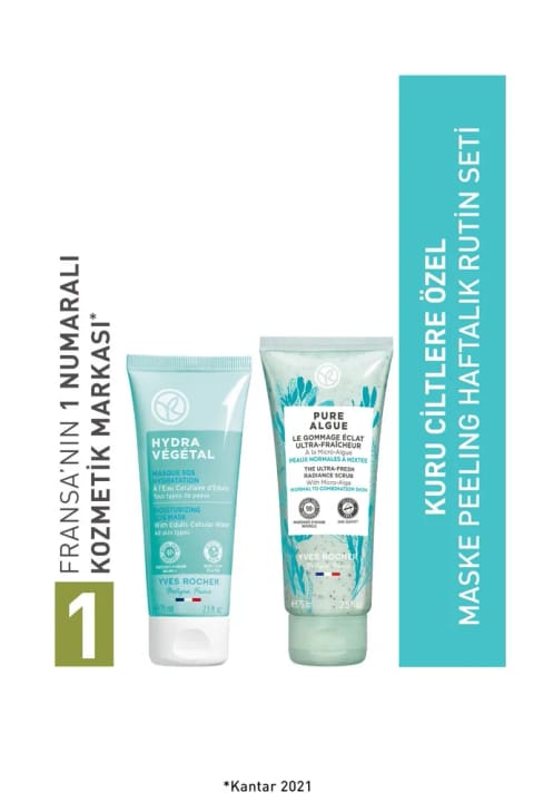 Yves Rocher ماسک و اسکراب هفتگی مخصوص پوست خشک