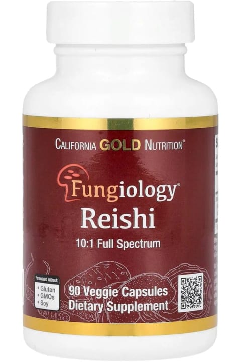 California Gold Nutrition Fungiology ری شی 90 کپسول گیاهی از daphnelabs