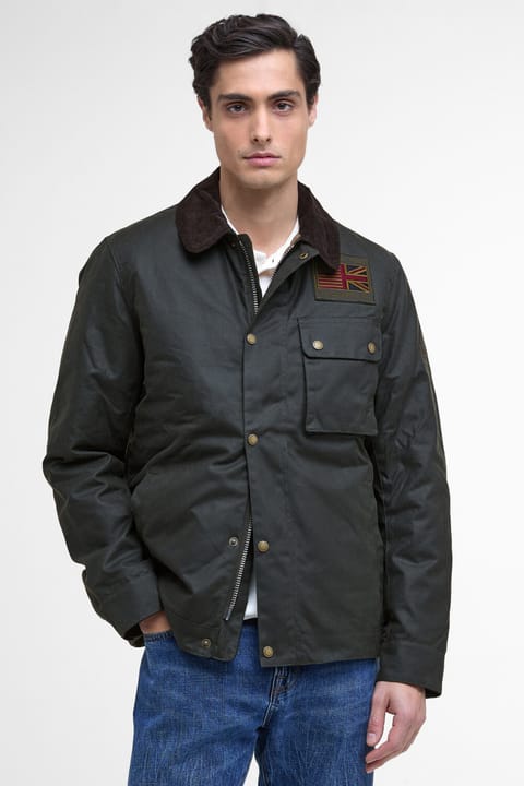 کاپشن روغنی Barbour B.Intl Workers SG91 Sage