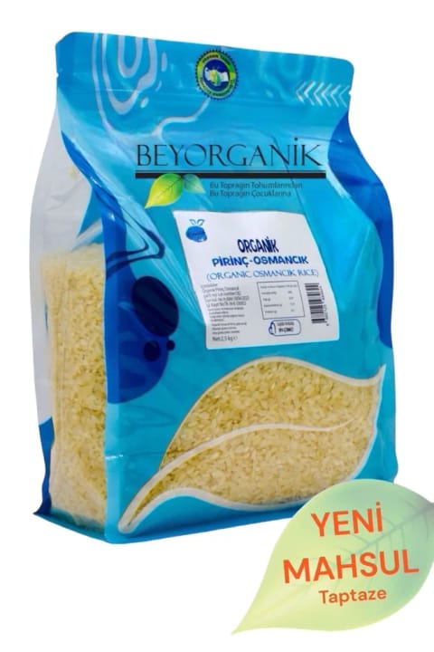 BEYORGANİK برنج ارگانیک Osmancık ۲.۵ کیلوگرم (دارای آنالیز سموم و آفلاتوکسین)
