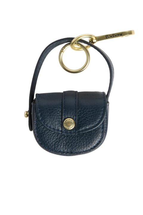 آویز چرمی مینی الم Barbour NY71 Navy