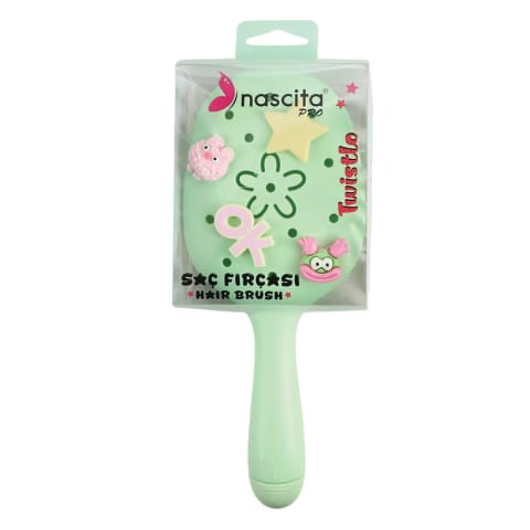 برس بازکننده و شانهکننده مو Nascita Twistlo سبز NASFPRO00059GR