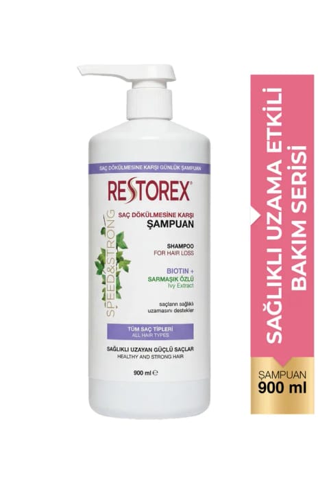 شامپو آنتی ریزش مو Restorex 900 میلیلیتر - موثر در رشد سالم