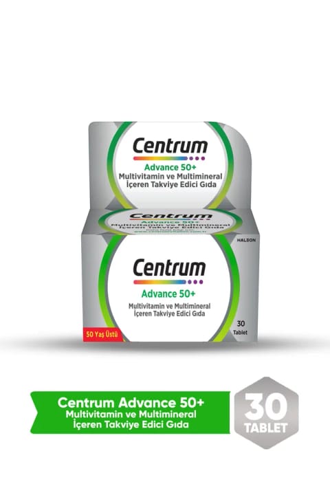 Centrum Advance مولتی‌ویتامین ۵۰+ سال ۳۰ عددی