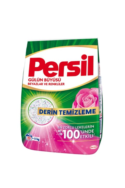 Persil جادوی گل رز پودر لباسشویی 33 بار شستشو 5 کیلوگرم
