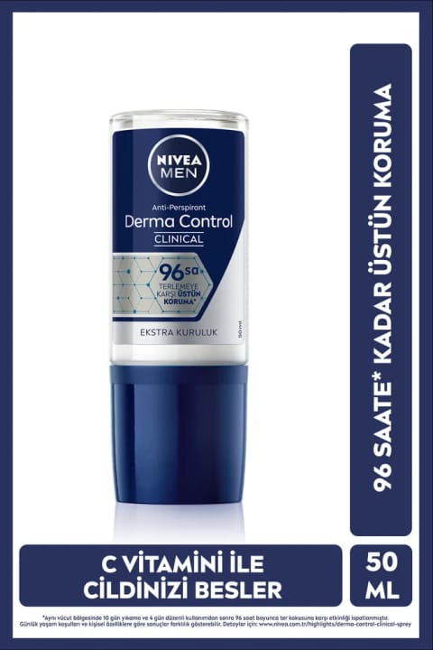 NIVEA MEN رولآن دئودورانت درما کنترل کلینیکال ۵۰ میلیلیتر