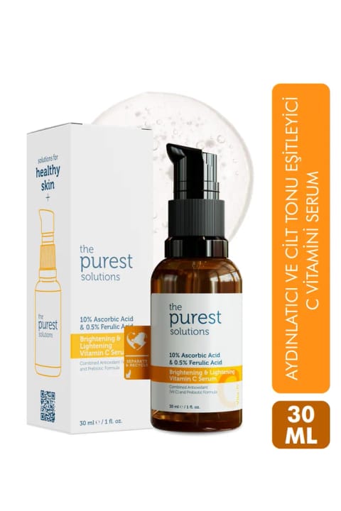 The Purest Solutions سرم ویتامین C روشن‌کننده و یکدست‌کننده پوست 30 میلی‌لیتر