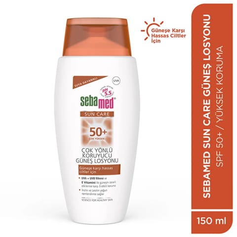 Sebamed لوسیون ضدآفتاب چندمنظوره SPF 50+ ضدآب 150 میلیلیتر