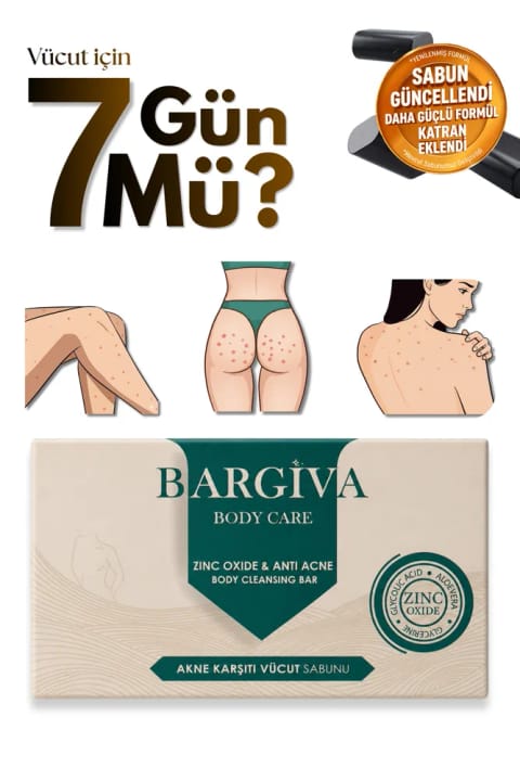 BARGİVA ضد جوش کمر، شانه و باسن حاوی Zinc Oxide