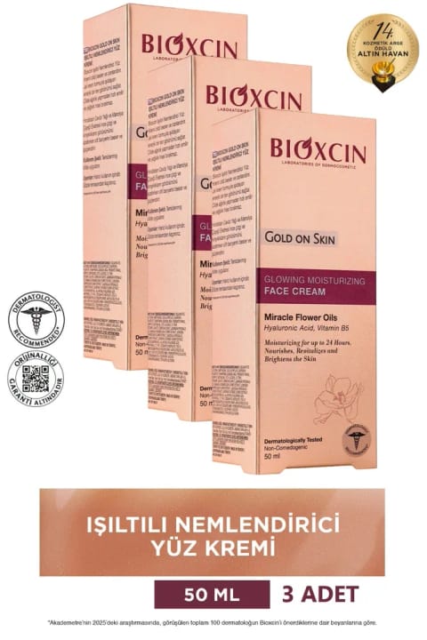 Bioxcin Gold On Skin کرم روشن‌کنندهٔ صورت ۳×۵۰ میلی‌لیتر