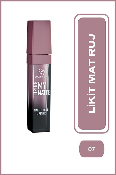 رژ لب مایع مات Golden Rose Liping My Matte شماره 07، ۵,۵ میلیلیتر