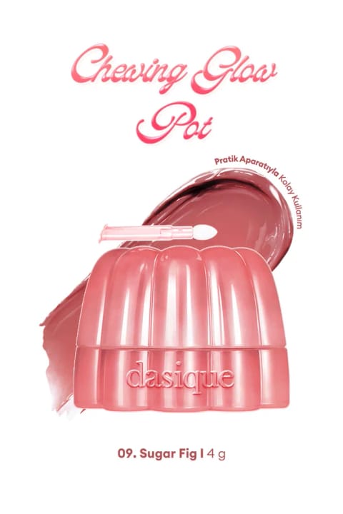 رژ لب و محوکننده گونه DASIQUE با بافت ژلی انعطافپذیر، مرطوبکننده و براق — 09 Sugar Fig