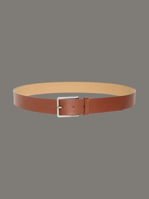 کمربند چرمی ساده با سگک Warmth مردانه Calvin Klein