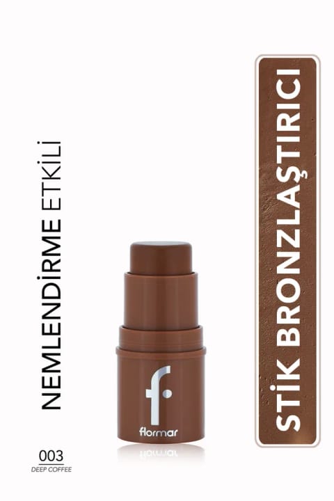 Flormar To Go برنزر استیکی کرمی با پایه طبیعی و مرطوبکنندگی - 003DE...