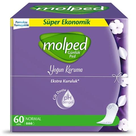Molped محافظ روزانه با محافظت شدید (بسته ۶۰ عددی)