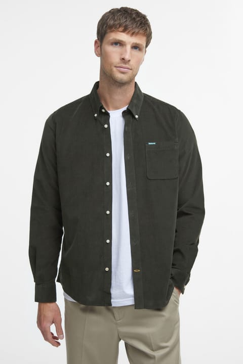 شلوارک کورد دوخت‌شده Ramsey برند Barbour رنگ GN91 Forest