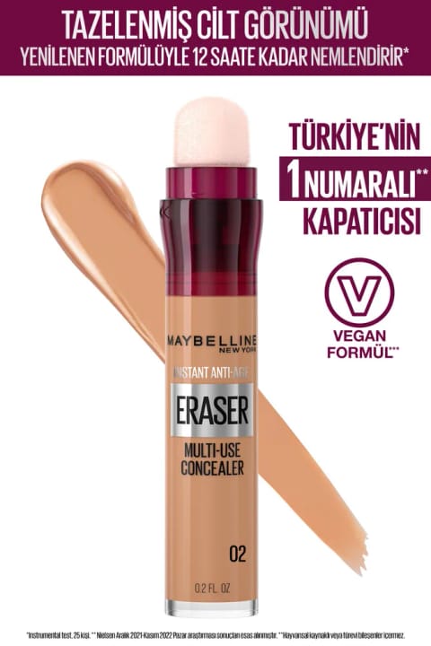 Maybelline New York Instant Anti Age Eraser کانسیلر - 02 Nude