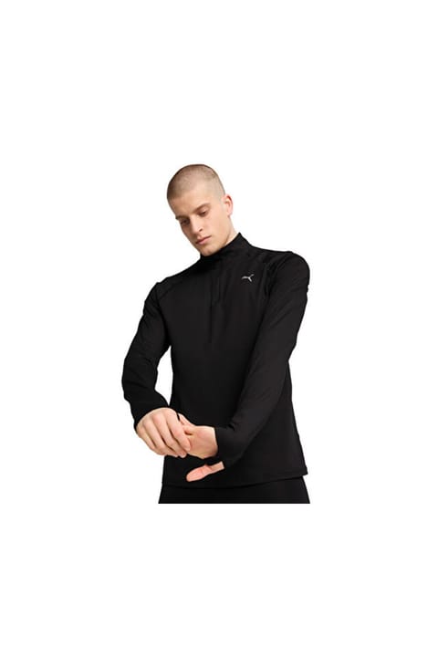 سویشرت دویدن مردانه Puma Run Veloty Cldspn 1/4 Zip مدل 52662701 رنگارنگ