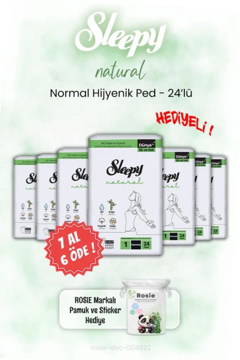 Sleepy Natural Normal 24 عددی + ROSIE هدیه