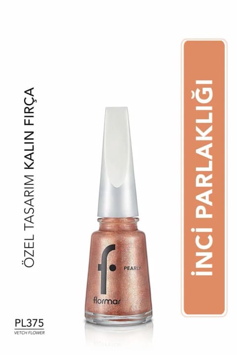 لاک ناخن مرواریدی و براق فلورمار (قهوهای) - Pearly Nail E