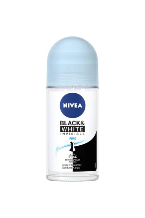 NIVEA رول‌آن 50 میلی‌لیتری زنانه Invisible Black & White Pure