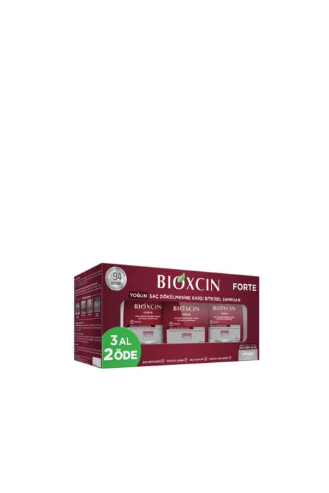 Bioxcin Forte ضد ریزش مو شامپو تقویتی ۳×۳۰۰ میلیلیتر (مناسب انواع مو)