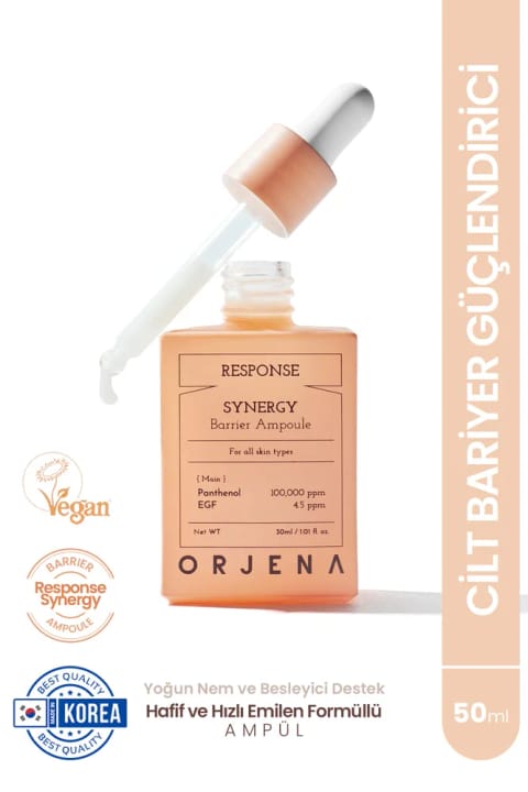 Orjena Response Synergy Barrier آمپول شادابکننده و سفتکننده وگان